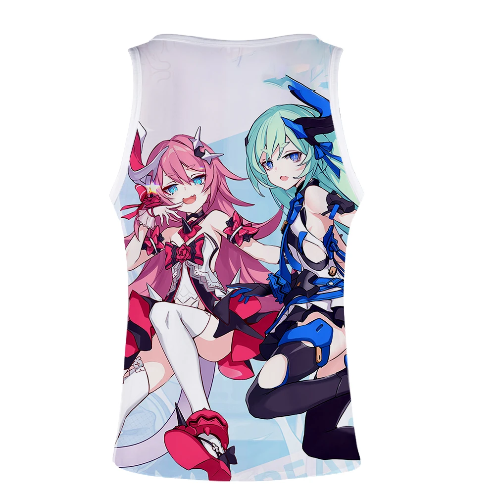 Новинка Honkai Impact 3 топы с 3D принтом для женщин/мужчин летний крутой жилет без рукавов горячая распродажа Повседневная Уличная одежда