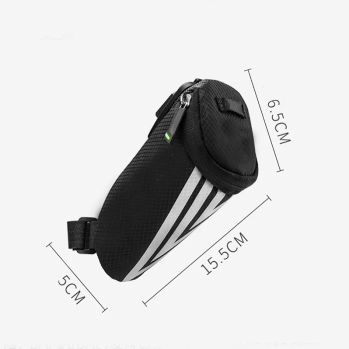 Новая мини велосипедная сумка для шоссейного велосипеда MTB Светоотражающая седельная сумка черный ремешок на ремне набор инструментов задняя Сумка для сиденья Сумки