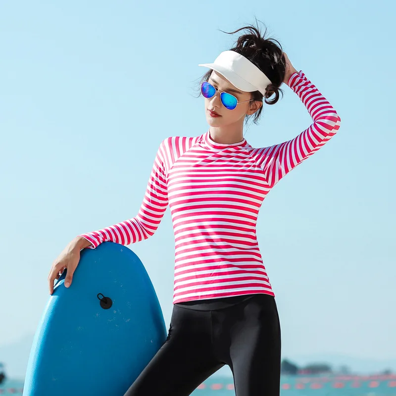 Пара rashguards пляжная одежда плавки женские купальные костюмы купальные костюмы с высокой талией купальники новые сексуальные