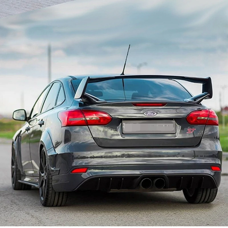 Для ford focus спойлер- Высококачественный ABS Материал заднее крыло автомобиля праймер цвет задний спойлер для ford focus