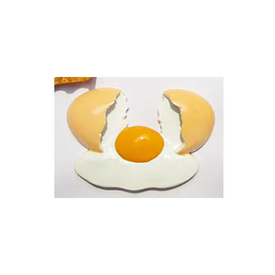 c YUYU Fake egg Selling Kawaii simulation mini food egg omelette creative resin Miniature Dollhouse Decor Doll house Accessories - Цвет: c