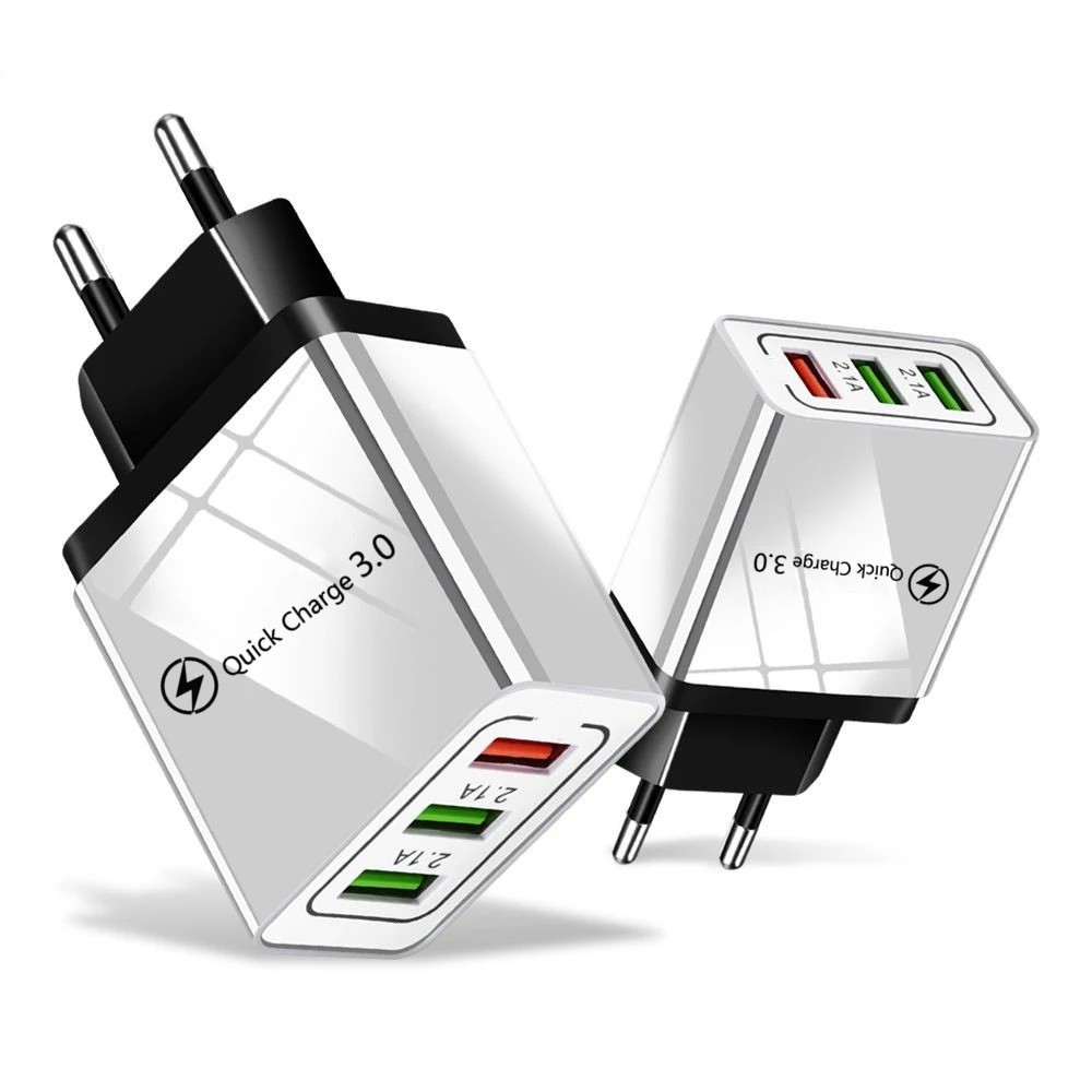 3 USB зарядное устройство настенное зарядное устройство для мобильного телефона для iPhone 11 Pro samsung S10 huawei USB адаптер питания быстрая зарядка Быстрая зарядка 3,0