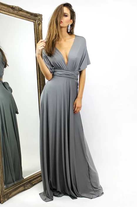 Vestidos de festa de Casamento складка модная новинка пикантные сексуальное нижнее белье с глубоким v-образным вырезом с коротким рукавом поясом; длинное пляжное платье для подружки неветы
