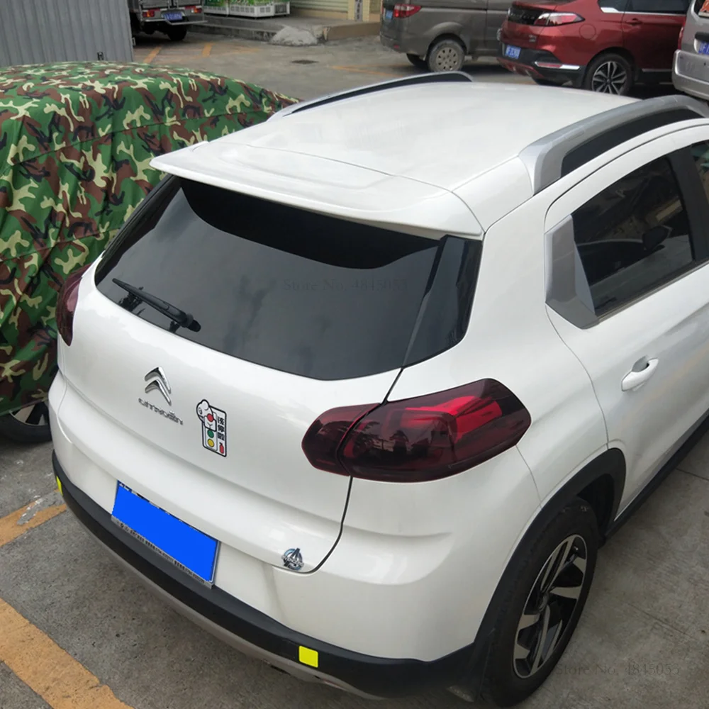 Для Citroen C3-XR задний спойлер Авто ABS пластиковый Неокрашенный цвет задний Багажник крыло багажника спойлер автомобильные аксессуары