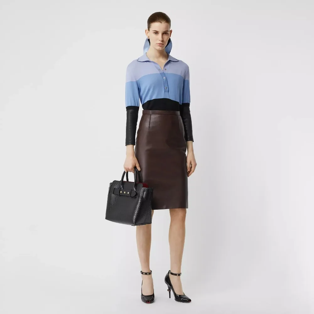 Маленький кожаный тройной ремень с заклепками с монограммой, кожаная сумка Burberry, женские сумки, повседневная женская сумка через плечо, женская сумка 8010011