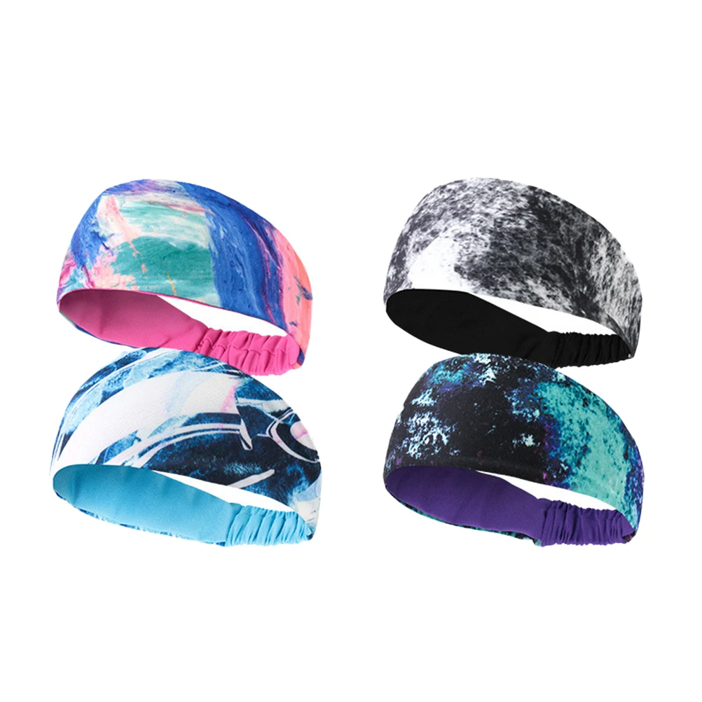 4 шт. спортивная повязка на голову практичный эластичный дышащий спортивный