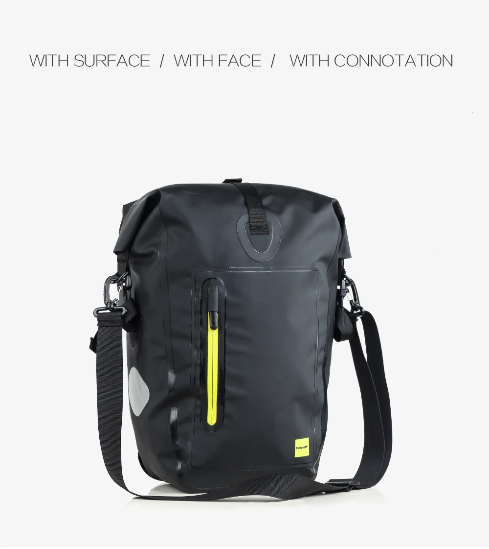 Clearance 25L-27L Waterproof Bike Bag MTB Road Bike Bicycle Rear Rack Pannier Bag Cycling Rear Seat Bag Shoulder Bag Bike Accessories 46