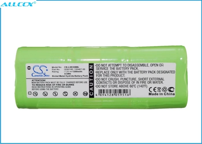 Аккумулятор Cameron Sino 1200mAh для Honeywell/LXE 2280,2285, 2286, для LXE LX22C2-D, LX22H1-A, LX22H1-D, LX22H1-G