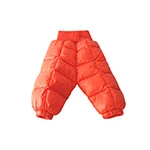 Orange Г. Брюки для новорожденных Новые Детские Пуховые брюки детские длинные штаны с высокой талией Зимние теплые плотные От 3 до 6 лет для мальчиков и девочек - Цвет: Orange