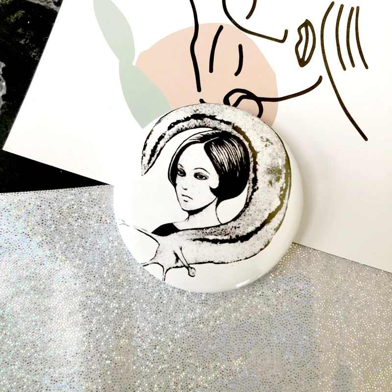 Ужасный Пикассо Стиль Pin Vortex Uzumaki Junji Ito Tomie ужас Goru Eyeball Манга Аниме Япония японская эмалированная булавка значок
