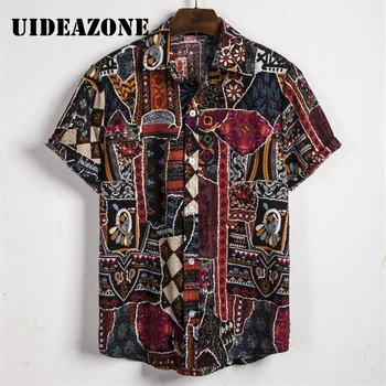 

2020 New Arrivals Casual Print Brand Shirt Men Short Sleeve Button Tops Men Beach Hawaiian Shirt Chemise Homme Camisa Masculina