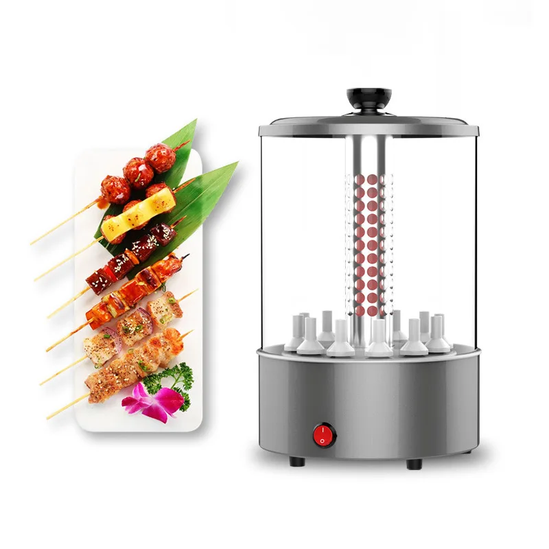 Household Electric Barbecue Machine Autorotation Kebab Machine Small smoke-free BBQ Cooker 2