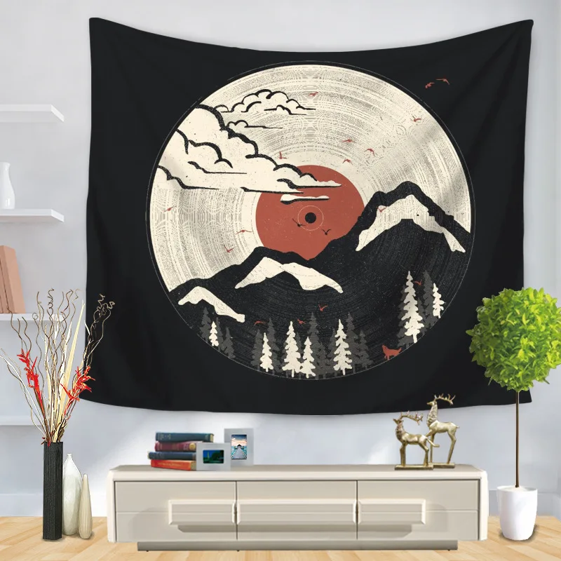 Thregost Moon Scenic гобелен настенный декор с принтом звезды ковер домашнее украшение, подвесные гобелены для гостиной