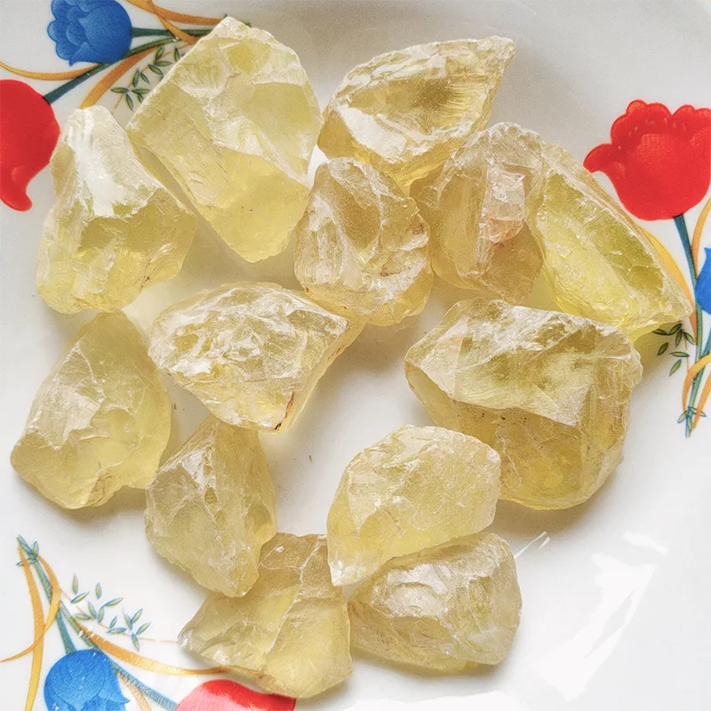 

3-5cm Bulk Raw stone Natural Citrine Stone Yellow Quartz Crystal Rough Bulk Gemstone Natural Stone specimen DIY Material D3