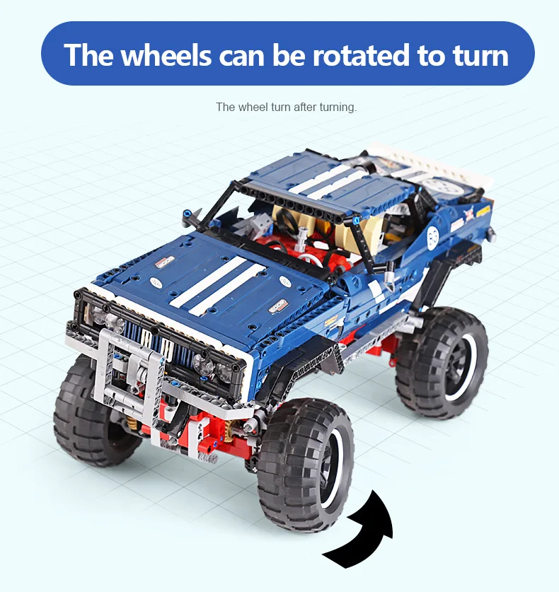 20011 Technic автомобиль совместим с 41999 4x4 гусеничный эксклюзивный выпуск сборки модель автомобиля строительные блоки Дети Рождественские подарки