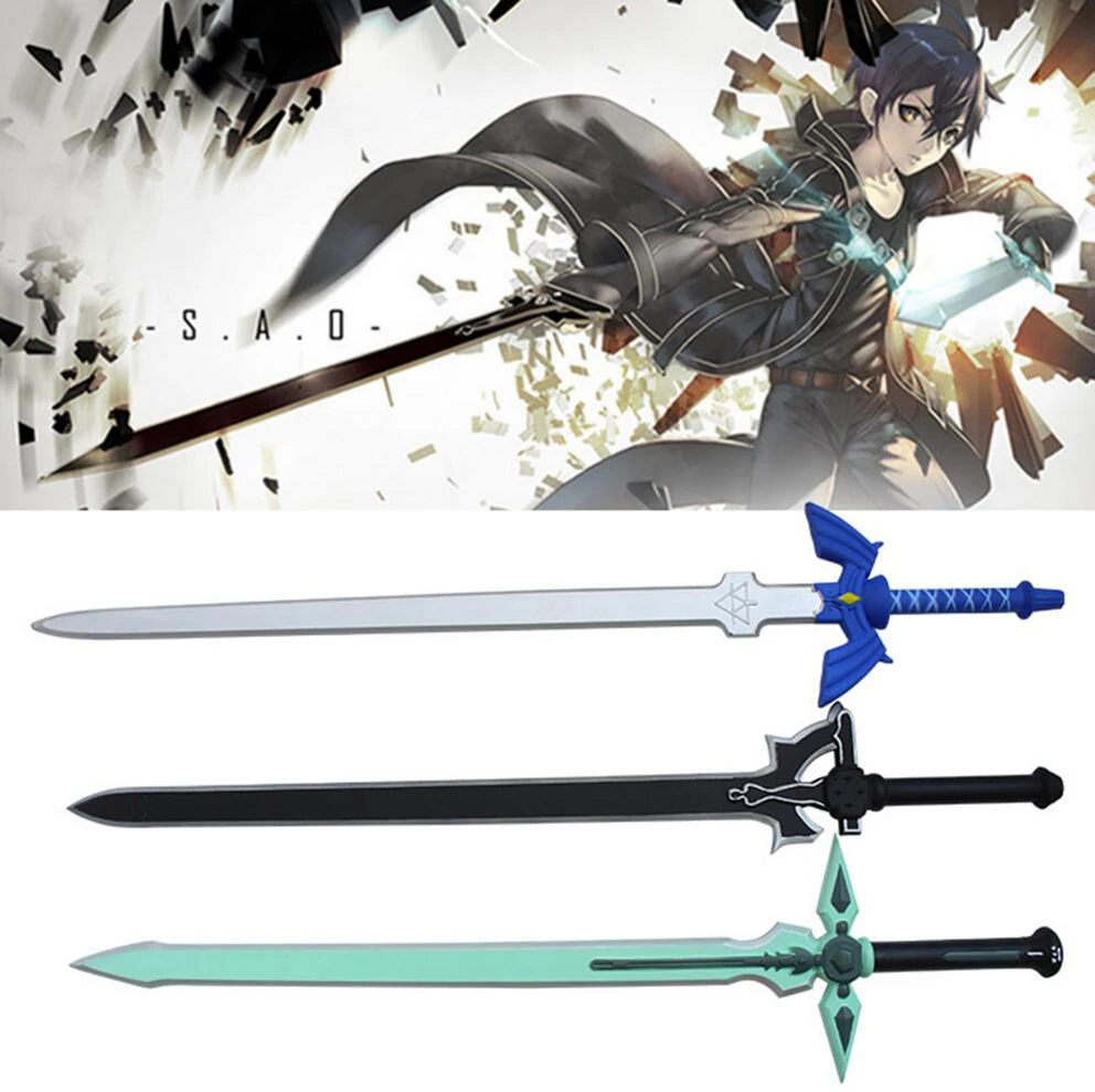 

80cm Sword Art Online SAO Asuna Weapon 1: 1 Action Figure Kirigaya Kazuto Elucidator / Dark Repulsor Cosplay Sword PU The Hobbit