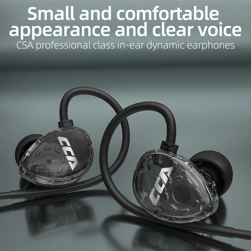 CCA CSA In Ear wired headset with microphone 3 5mm Earphone Stereo Headphones Hands free Subwoofer Stereo Headset For Android OS