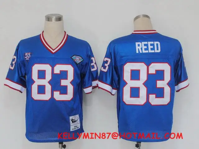 Оранжевый Stitiched, Buffalo, Jim Kelly, Cam Thomas, Брюс Смит, Andre Reed, возврат для мужчин Джерси - Цвет: Оранжевый