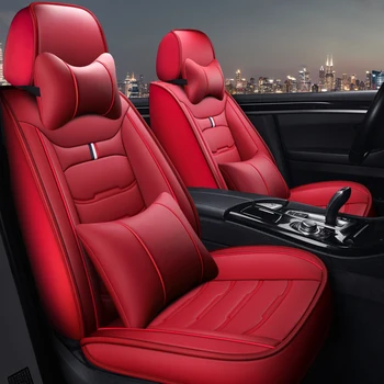 

Full Coverage Eco-leather auto seats covers PU Leather Car Seat Covers for Land rover freelander landrover2008 range discovery