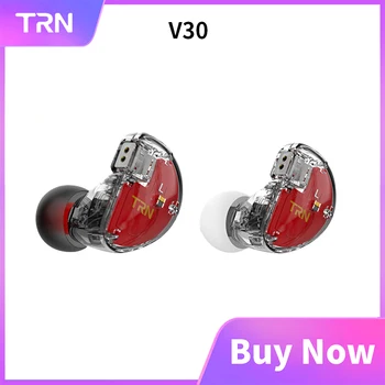 

TRN V30 In Ear Earphone 2BA 1DD Hybrid IEM HIFI Monito Sport hesdset 3 Drive Earplug Headset 0.75mm 2Pin Detachable