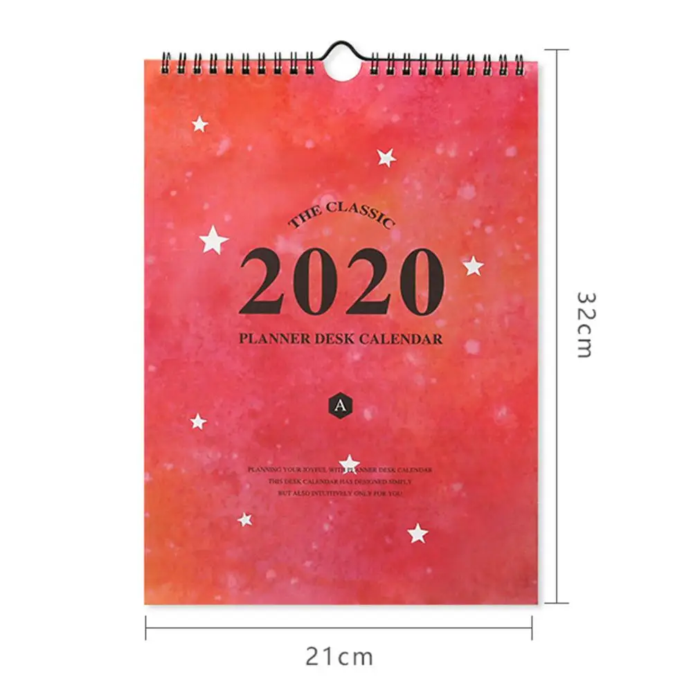 Настенный календарь, ежемесячный большой настенный календарь, большой подвесной учебный календарь для планирования и организации дома или офиса