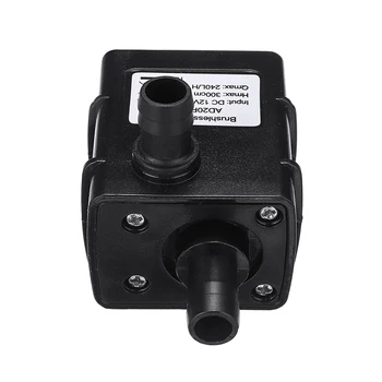 

Micro Submersible DC Motor Pump 12V 5W 240L/H Brushless Submersible Aquarium Solar Water Pump
