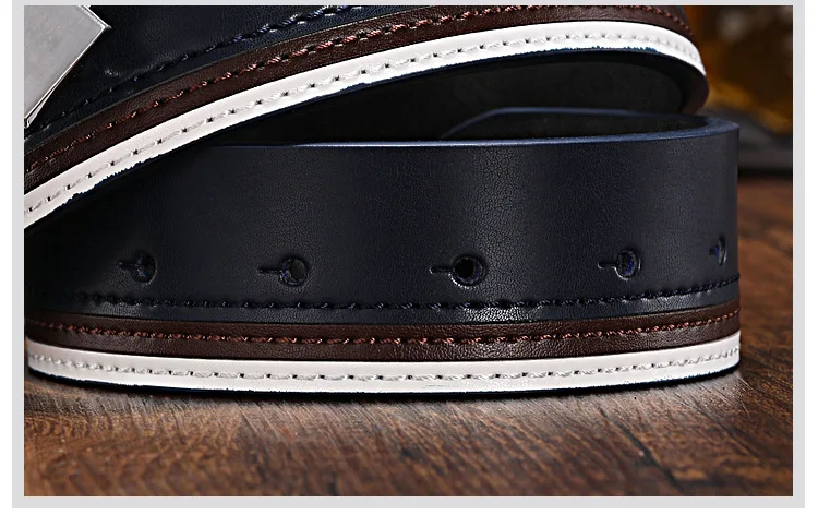 new High quality men's genuine leather belt designer belts men luxury male belts for men fashion vintage pin buckle for