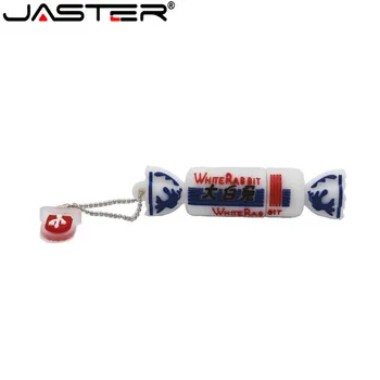 

JASTER New product Fashion creativity Big white rabbit candy 64GB 32gb 16gb 8gb 4GB SUB flash drive 100% actual capacity free