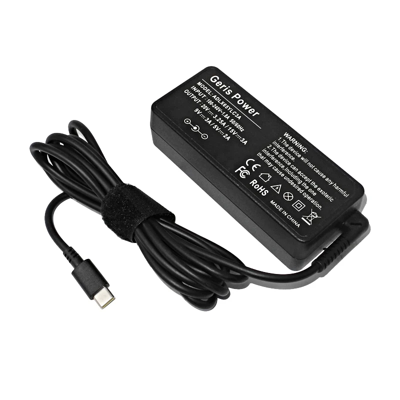 20V 3.25A 65 Вт USB-C Type-C Ноутбук Ac адаптер питания зарядное устройство для ноутбука Lenovo