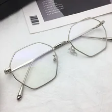 1035 оправа для очков в золотистой оправе Женская круглая оправа для лица близорукость анти-синий светильник простой артефакт для лица