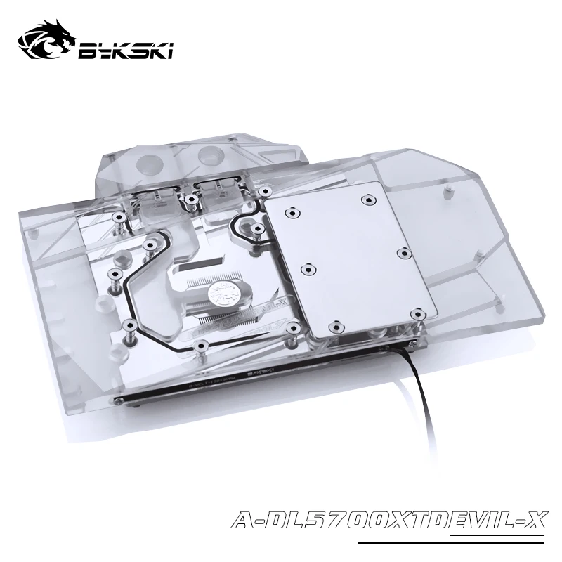 Bykski A-DL5700XTDEVIL-X GPU Water Cooling Block For Dataland Power Colour 5700XT Red Devil Computer Component Heat Dissipation