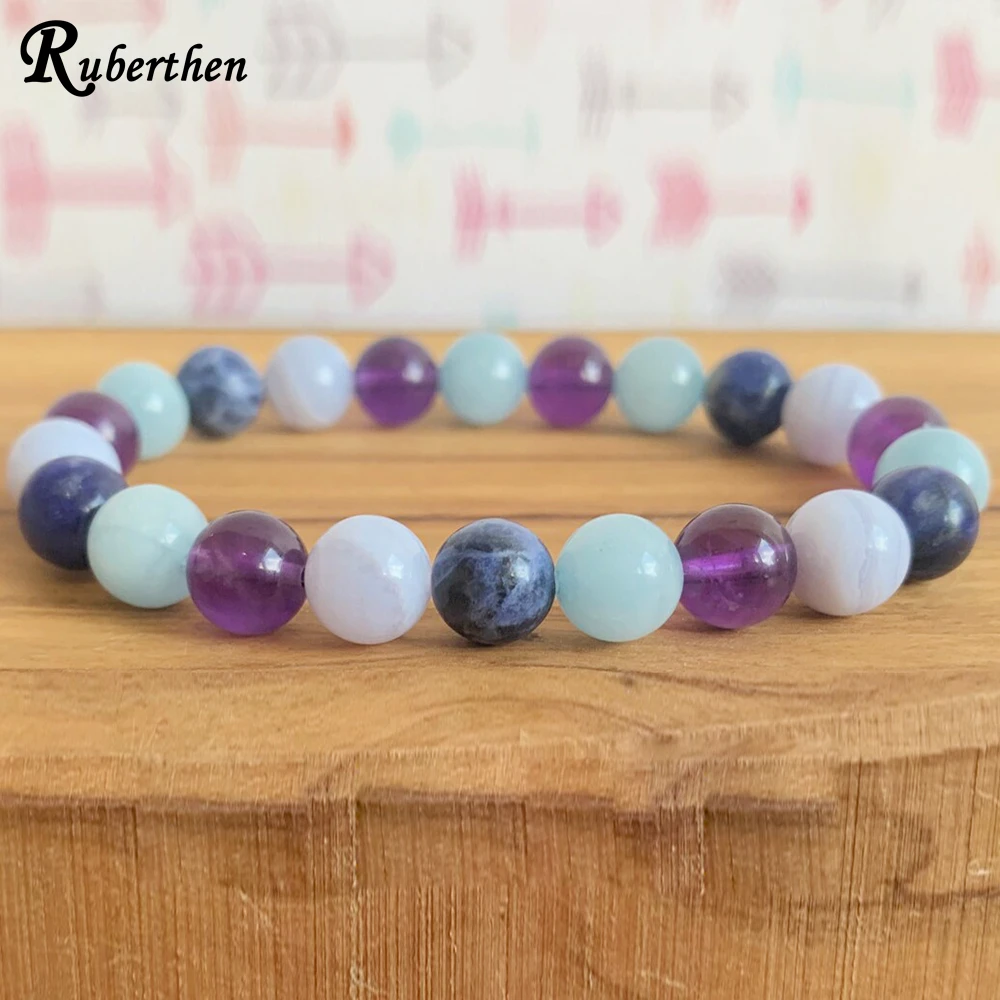 Новый дизайн женский браслет Ruberthen на запястье с драгоценными камнями класса А, браслет с пятью элементами, лучший подарок для девочек