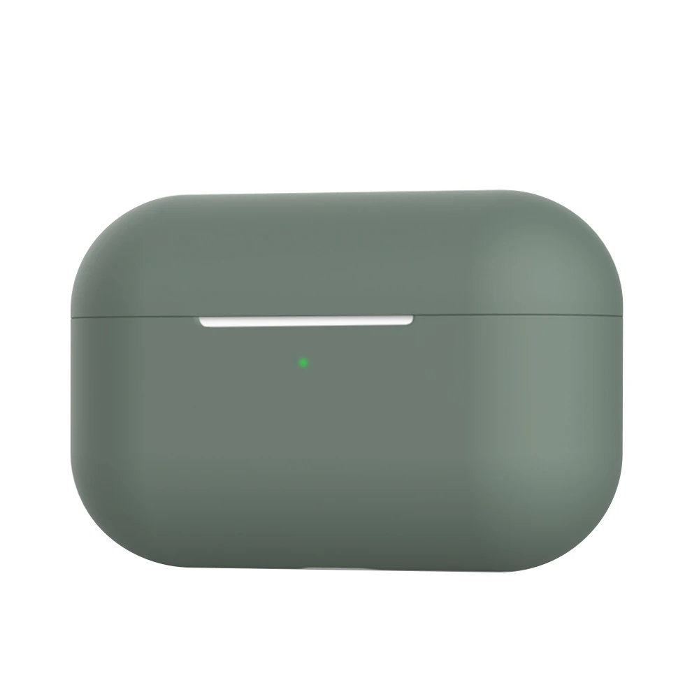 Dark Green Для Apple Airpods Pro силиконовый чехол для наушников для Airpods Pro противоударный чехол для Airpods 3 Bluetooth чехол для гарнитуры - Цвет: Dark Green