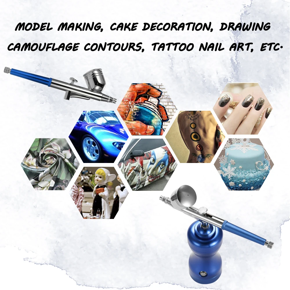 

Lightweight Mini Size Portable Beautiful Airbrush Set Small Spray Pump Pen Set Air Compressor Kit for Craft Cake Spray Model