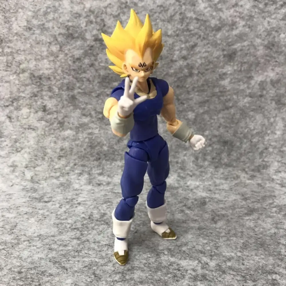 Аниме 15 см Dragon Ball Z Super Saiyan Majin SHF Вегета из ПВХ фигурка Коллекционная модель