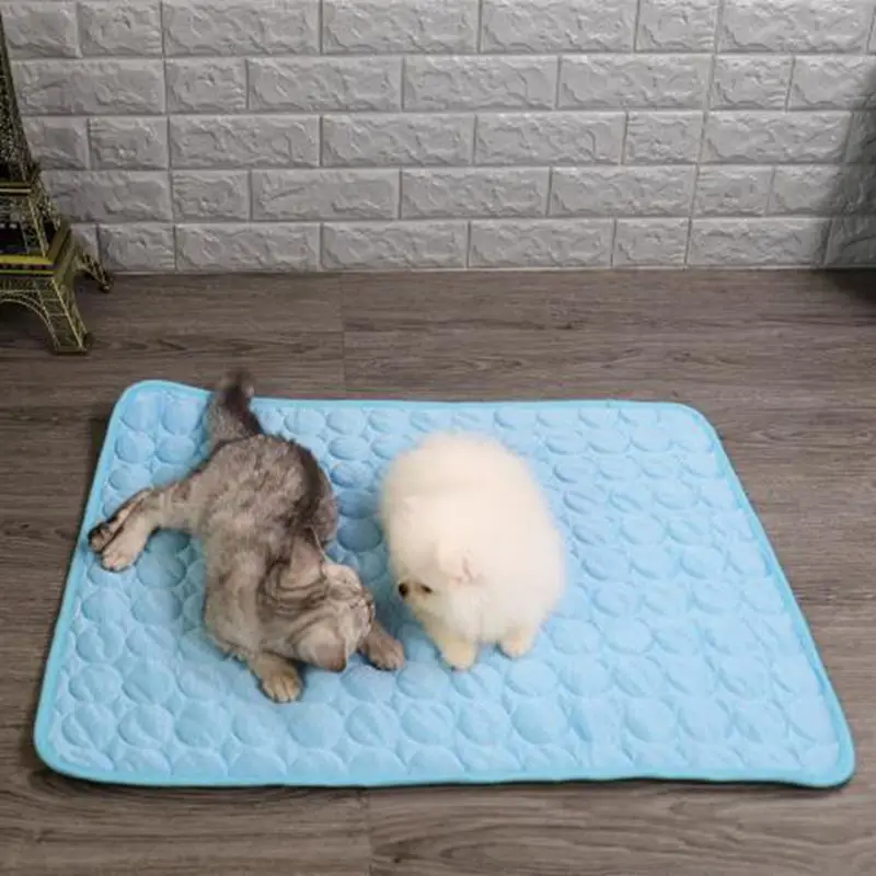 Pet самостоятельно охлаждающий гелевый коврик охлаждающий коврик для собак кошек матрас для пеленания летняя домашняя кровать LWW9189