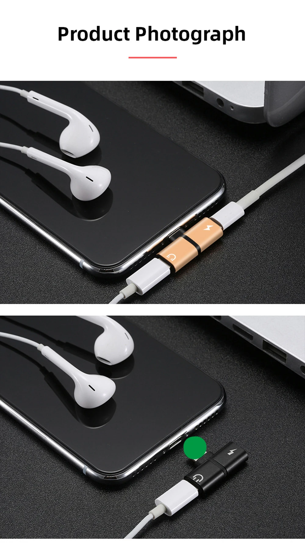 Двойной Lightning Aux аудио адаптер для iPhone 7 8 Plus X XR двойной разъем разветвитель зарядное устройство наушники 2 в 1 быстрая зарядка простой