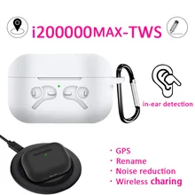 I200000 MAX TWS беспроводные Bluetooth наушники gps Rename Air 3 Pro 1:1 tws умный датчик pk h1 чип i90000 i200000 Pro MAX TWS