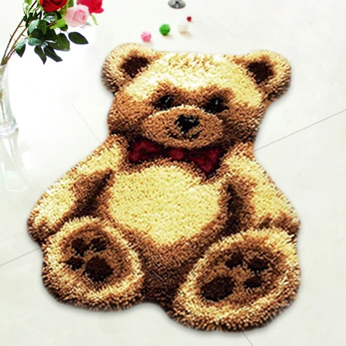 

Latch Hook Rug Kits Embroidery Cushion Latch Hook Needlework Isolon In Rolls Carpet Mat Living Room DIY New Arrival Animals F