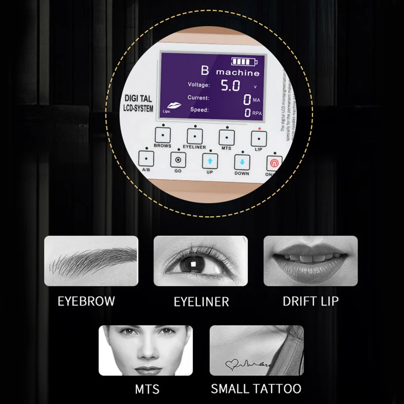 Wireless Permanent Makeup Machine Professional PMU Pen For Microblading Eyebrows Lip Eyeliner Rotary Machine Body Art Supplies