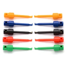 10pcs Mini Multimeter Lead Wire Kit Testing Hook Clip Grabber Test Probe SMT/SMD For Cell Phone Electronic Products electrical probe testing lead wire hooks yellow 20 pack