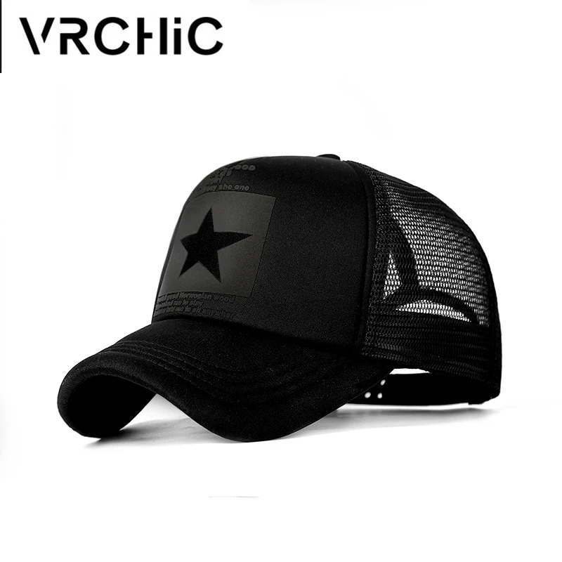 

Hot Sell Retro Baseball Cap Brand Unisex Five-Pointed Star Mesh Caps Women Bone Breathable Snapback Caps Outdoor Gorras bone