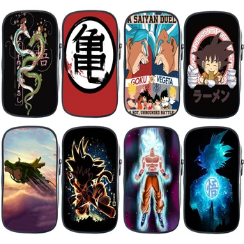 

Kids Dragon Ball Pencil Case Student Anime Stationery Bag Cartoon Cosmetic Makeup Bag Cool Goku Print Pen Bag Functionary Gift