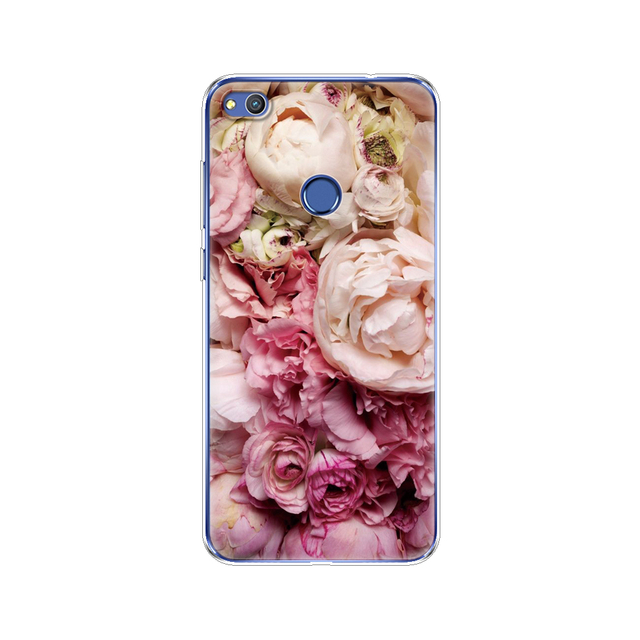 phone case for huawei honor 8 lite soft tpu silicon back cover 360 full for honor 8 liteprotective printing clear coque