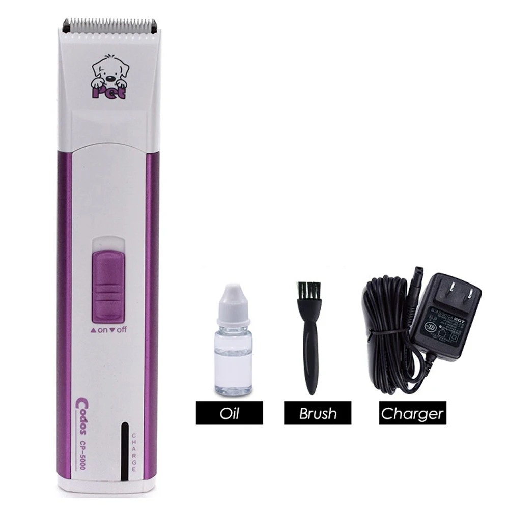 Codos CP5000 Professional Cat Dog Part Hair Trimmer Pet Face Ears Foot Clipper Rechargeable Dog Grooming Clipper Haircut Machine