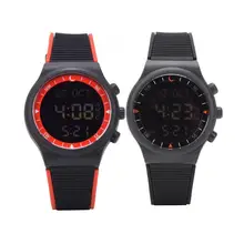 Мусульманские часы пластиковые из нержавеющей стали водонепроницаемые молитвенные наручные часы Религиозные принадлежности красный/черный