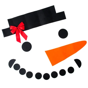 

16pcs/set DIY Christmas Snowman Face Home Decoration Garage Door Window Decor Kit Wall Stickers