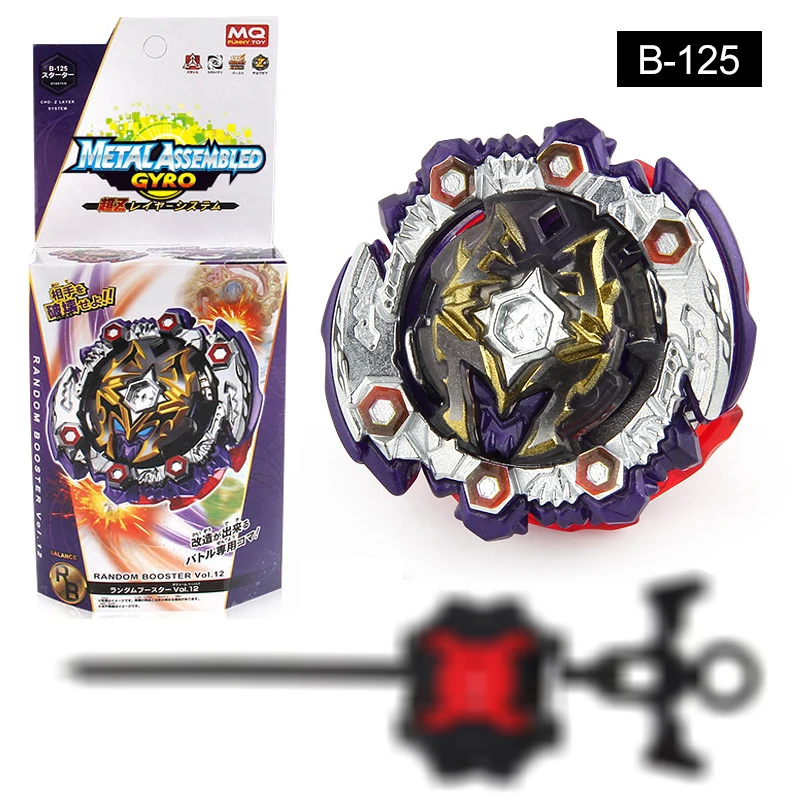 Bey Battle Blade Boy Toy Blade Burst GT Gyro Launcher, рождественский подарок, детские игрушки, набор, вращающиеся топы, тупи, металл, Fusion Evolution - Цвет: B-125