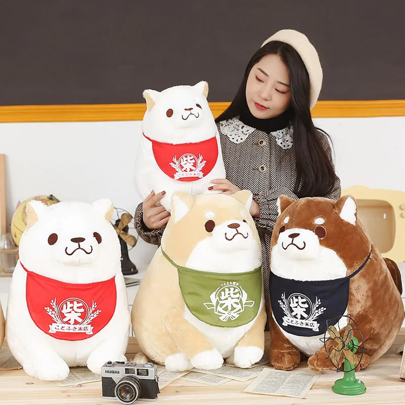 45 см/60 см Плюшевые Косплей Shiba игрушка Сиба-ину чучела собаки мягкая кукла, детская игрушка Реалистичная секс игрушка для собаки в форме одежда шарф для детей подарок на день рождения