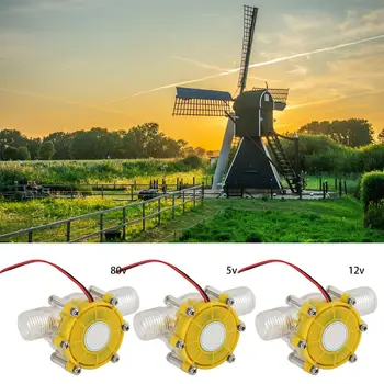 

DC 5V/12V/80V 10W Water Flow Pump Mini Turbine Flow Conversion Hydro Generator G8TB